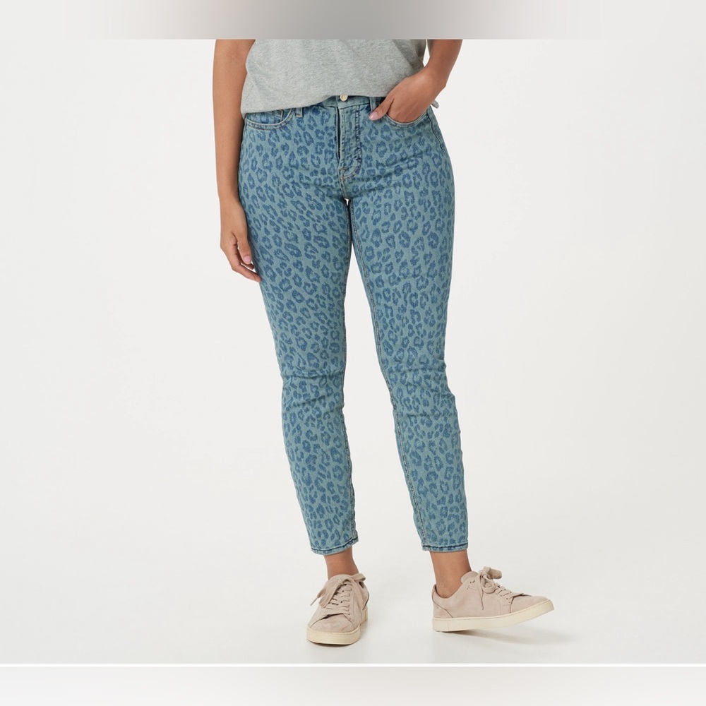 NWT Seven for all Mankind Jen 7 Ankle Skinny in Sunrise Leopard